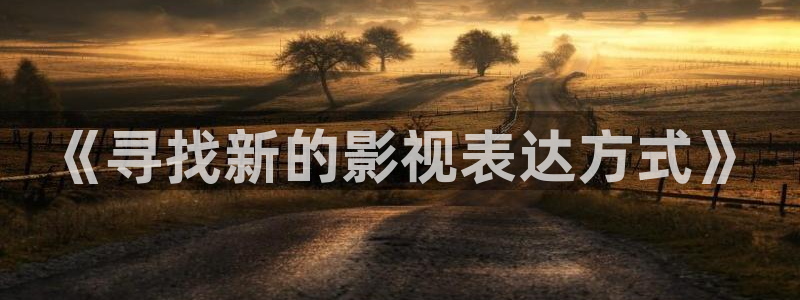在线视频人人精品：《寻找新的影视表达方式》